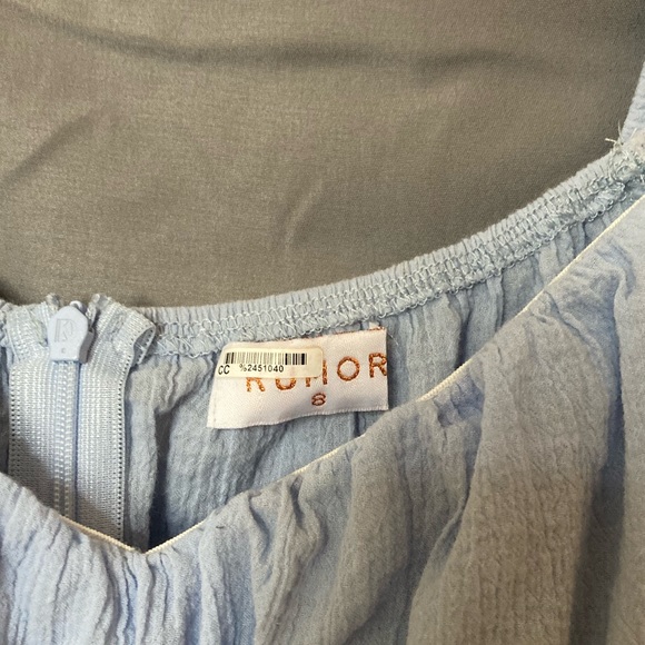 Baby Blue Rumors Ruffled Romper - Picture 2 of 4